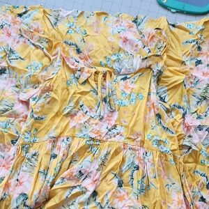 O'Neill Yellow Floral Top